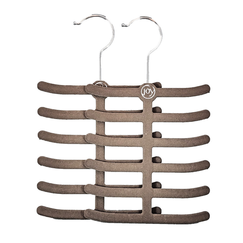 Joy Flocked Necktie/Scarf Hanger - Set of 2